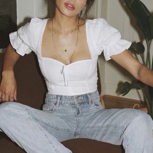 NWT Reformation Capulet Top White